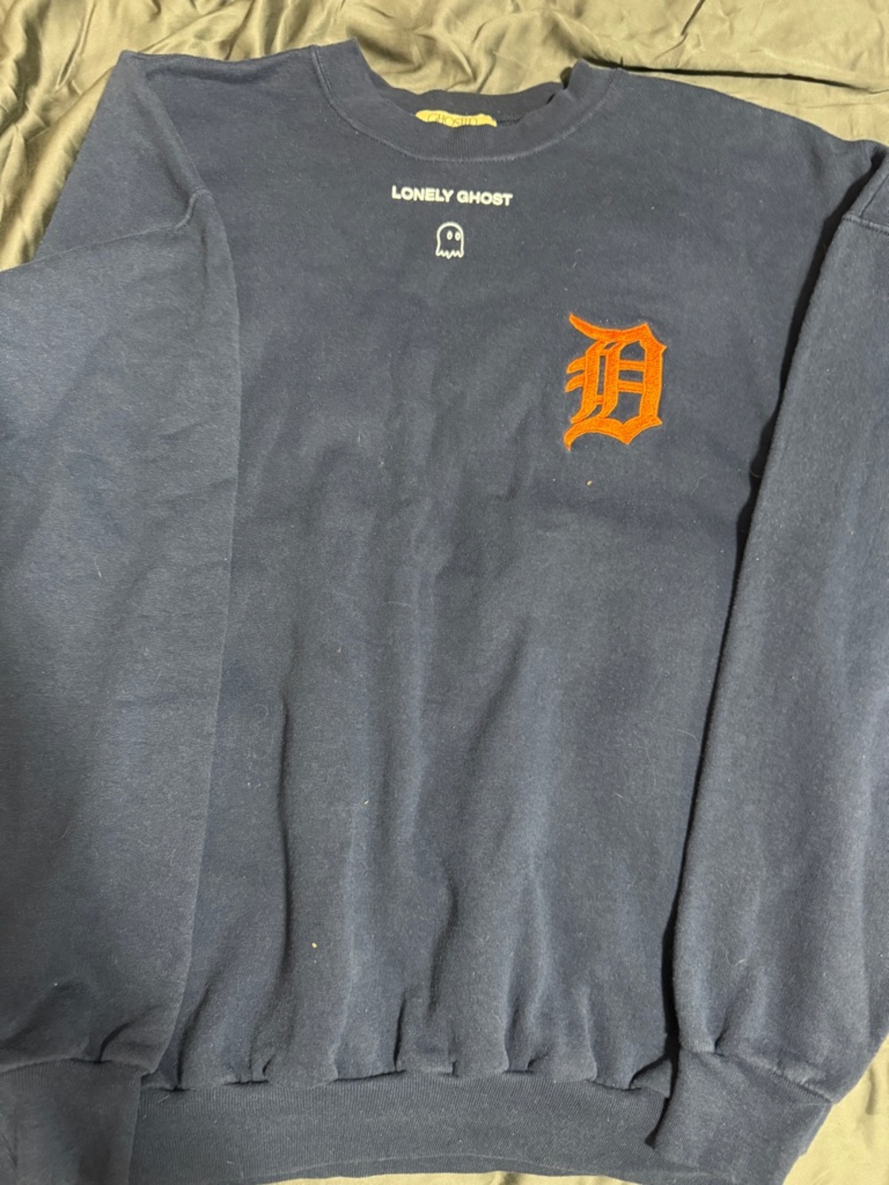 Lonely Ghost Detroit Tigers Ghosted Garment Sweatshirt